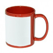 Оранжевая с белым полем